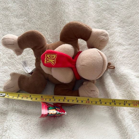 Super Mario Donkey Kong Plush Toy 10” DK Gorilla Monkey Jungle Stuffed Animal - Picture 4 of 5
